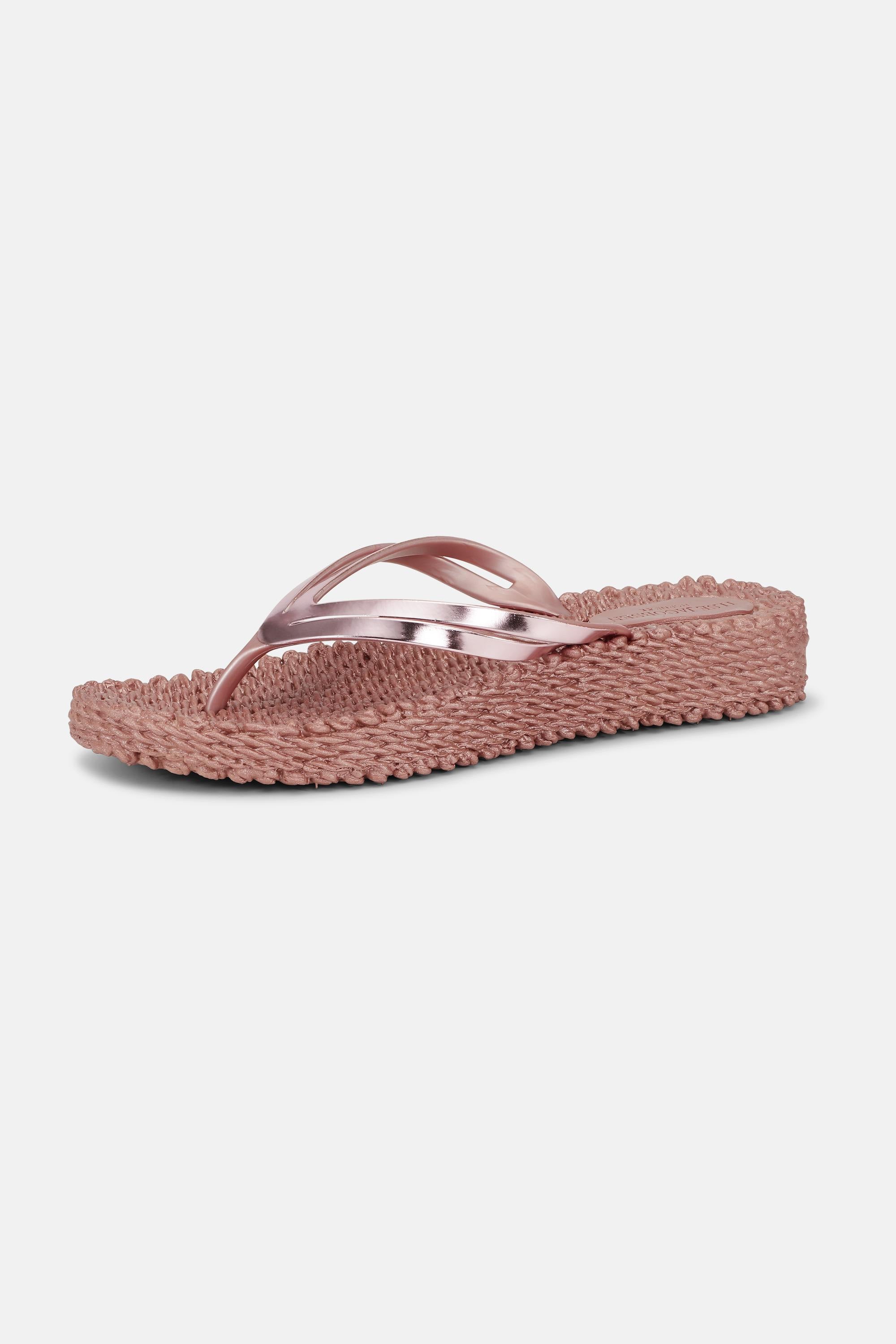 Plateau Flip-Flops Metallic - Rose Gold